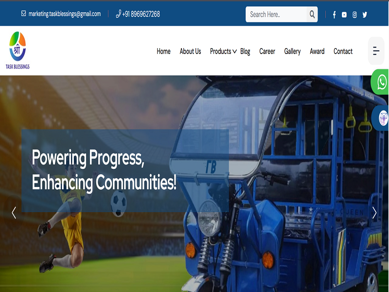 E-Rickshaw Manufacturer Website